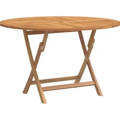 Tuintafel inklapbaar Ø 110x75 cm massief teakhout>vidaXL Sale