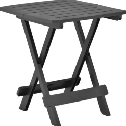 Tuinmeubelen*vidaXL Tuintafel inklapbaar 45x43x50 cm kunststof Antraciet