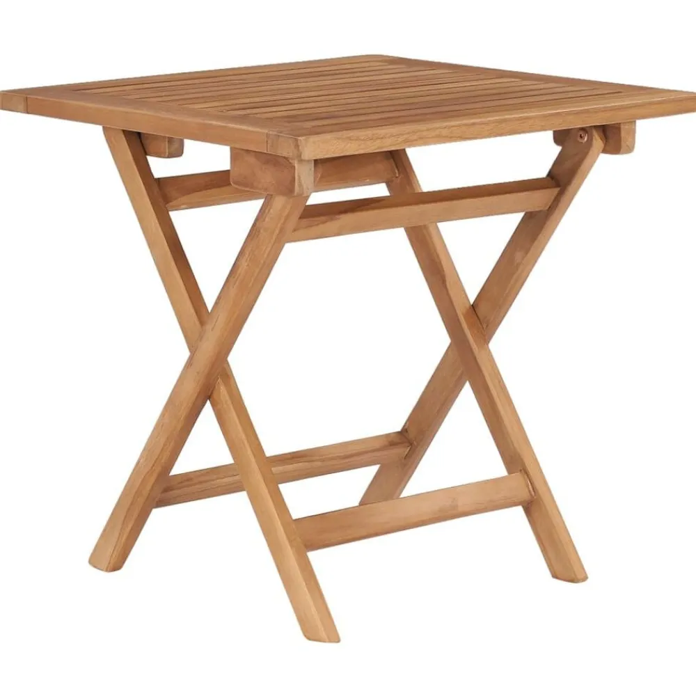 Tuinmeubelen*vidaXL Tuintafel inklapbaar 45x45x45 cm massief teakhout