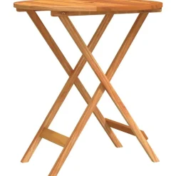 Tuinmeubelen*vidaXL Tuintafel inklapbaar Ø60x75 cm massief eucalyptushout