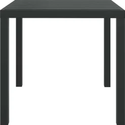 Tuintafel 80x80x74 cm aluminium en HKC zwart><noscript><img width=