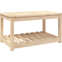 Tuinmeubelen*vidaXL Tuintafel 82,5x50,5x45 cm massief grenenhout Natuurlijk grenenhout