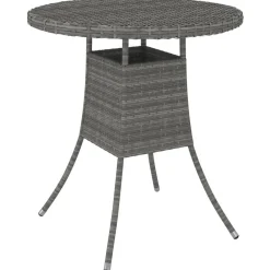 Tuintafel 70x70x73 cm poly rattan>vidaXL Discount
