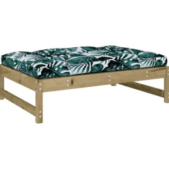 Tuinmeubelen*vidaXL Tuinvoetenbank 120x80 cm geïmpregneerd grenenhout ge&iuml;mpregneerd grenenhout