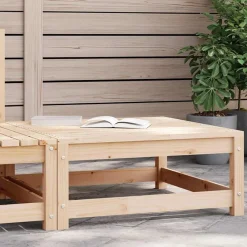 Tuinmeubelen*vidaXL Tuinvoetenbank 70x70x30 cm massief grenenhout Natuurlijk grenenhout