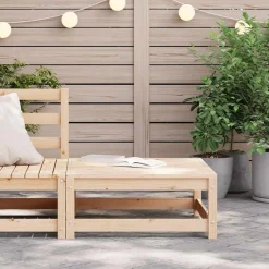 Tuinmeubelen*vidaXL Tuinvoetenbank 70x70x30 cm massief grenenhout Natuurlijk grenenhout