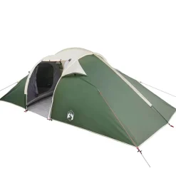 Buitensport*vidaXL Tunnel tent met dak met opslag 510 x 240 x 156 cm taft Groen