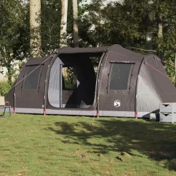 Buitensport*vidaXL Tunneltent 4-persoons waterdicht Bruin