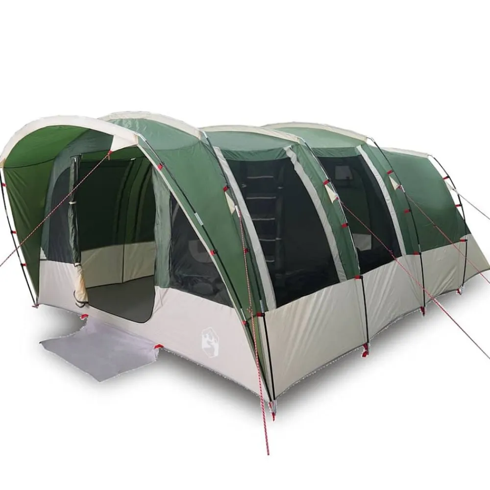Buitensport*vidaXL Tunneltent 8-persoons waterdicht Groen