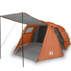 Tunneltent 4-persoons waterdicht grijs en>vidaXL Outlet