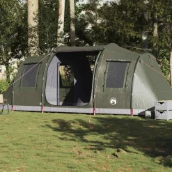 Buitensport*vidaXL Tunneltent 4-persoons waterdicht Olijfgroen