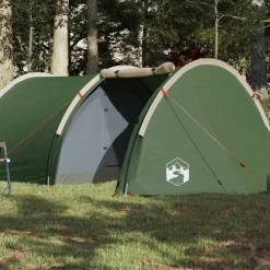 Buitensport*vidaXL Tunneltent 4-persoons waterdicht Groen