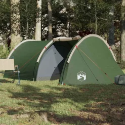 Buitensport*vidaXL Tunneltent 4-persoons waterdicht Groen