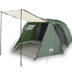 Buitensport*vidaXL Tunneltent 4-persoons waterdicht Groen