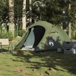 Buitensport*vidaXL Tunneltent 3-persoons waterdicht Olijfgroen