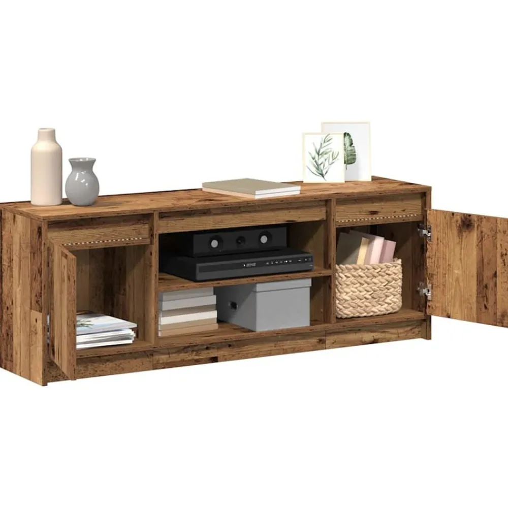Tv-Meubels*vidaXL TV Eenheden Bruin 139,5 x 34 x 50 cm Bewerkt hout Oud hout