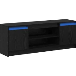 Tv-Meubels*vidaXL TV Eenheden Zwart 139,5 x 34 x 50 cm Bewerkt hout Zwart eiken