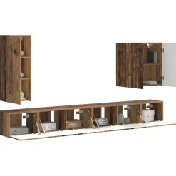 TV Wandkast Set Wandgemonteerd 6 pcs><noscript><img width=