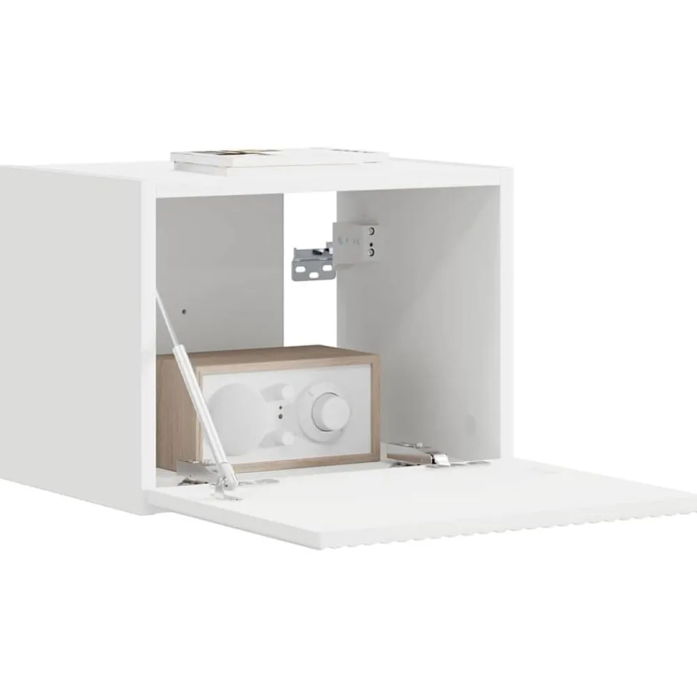Tv-Meubels*vidaXL TV Wandkast Wandgemonteerd 39 x 31 x 29,5 cm Bewerkt hout Wit