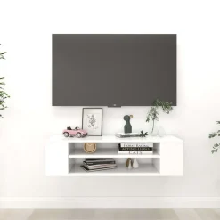 Tv-hangmeubel 100x30x26,5 cm bewerkt hout>vidaXL Clearance