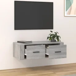 Tv-hangmeubel 80x36x25 cm bewerkt hout eikenkleur><noscript><img width=