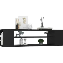 Tv-Meubels*vidaXL Tv-hangmeubel 100x30x26,5 cm bewerkt hout Zwart