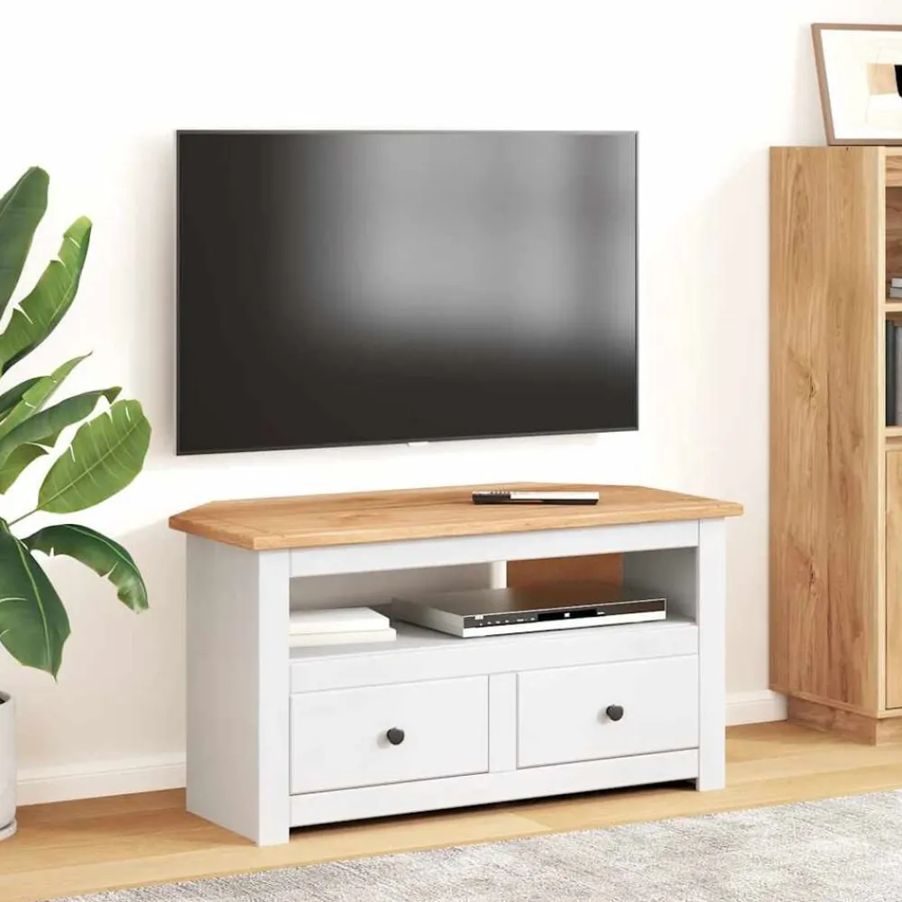 Tv-hoekkast Panama Range 93x49x49 cm massief grenenhout>vidaXL Discount