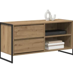TV-kast Ambachtelijk eiken 100 x 36 x 49,5 cm Bewerkt hout><noscript><img width=