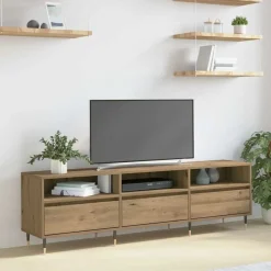 TV-kast Artisan Eiken 150 x 30 x 45 cm Bewerkt hout>vidaXL Online