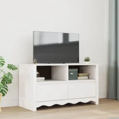 TV-kast met lade Drammen 99 x 43 x 55 cm Massief grenenhout>vidaXL