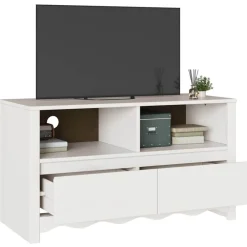 TV-kast met lade Drammen 99 x 43 x 55 cm Massief grenenhout><noscript><img width=