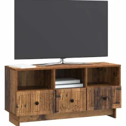 Tv-Meubels*vidaXL TV-kast met lade 102 x 34,5 x 50 cm Bewerkt hout Oud hout