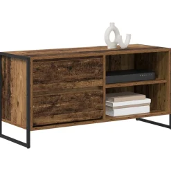 Tv-Meubels*vidaXL TV-kast met lade 100 x 36 x 49,5 cm Bewerkt hout Oud hout