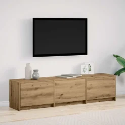 TV-kast met LED Artisan Eiken 165 x 34 x 40 cm Bewerkt hout>vidaXL Sale