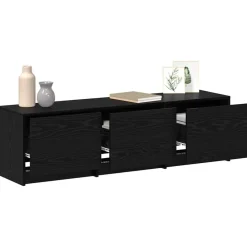 TV-kast met LED 140 x 34 x 40 cm Geconstrueerd hout><noscript><img width=