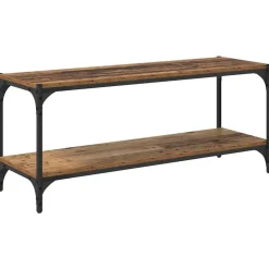 Boekenkasten & Wandplanken*vidaXL TV-kast 100x33x41cm Gemonteerd hout en ijzer Oud hout