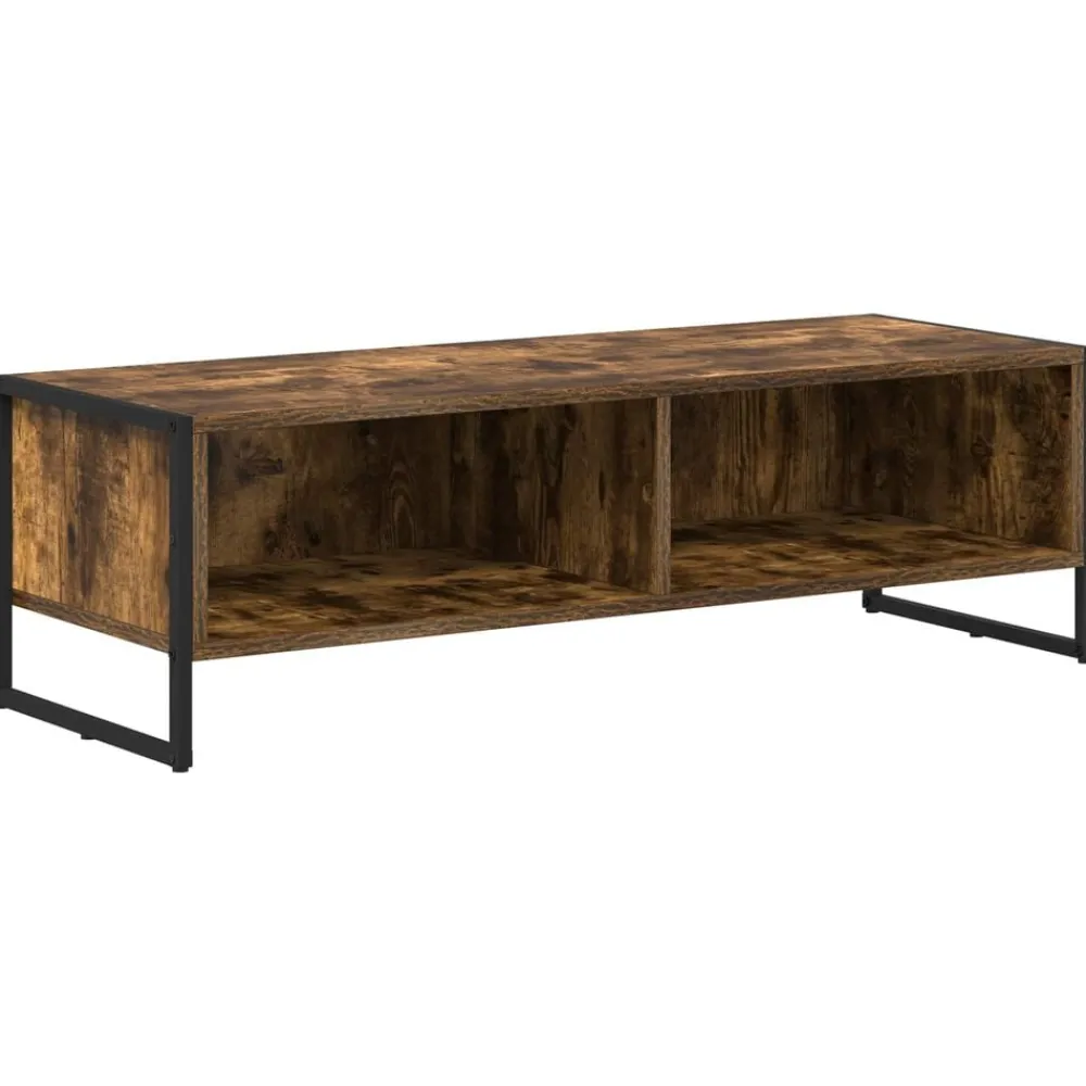 TV-kast Rook Eik 100 x 36.5 x 30.5 cm Bewerkt hout>vidaXL Online