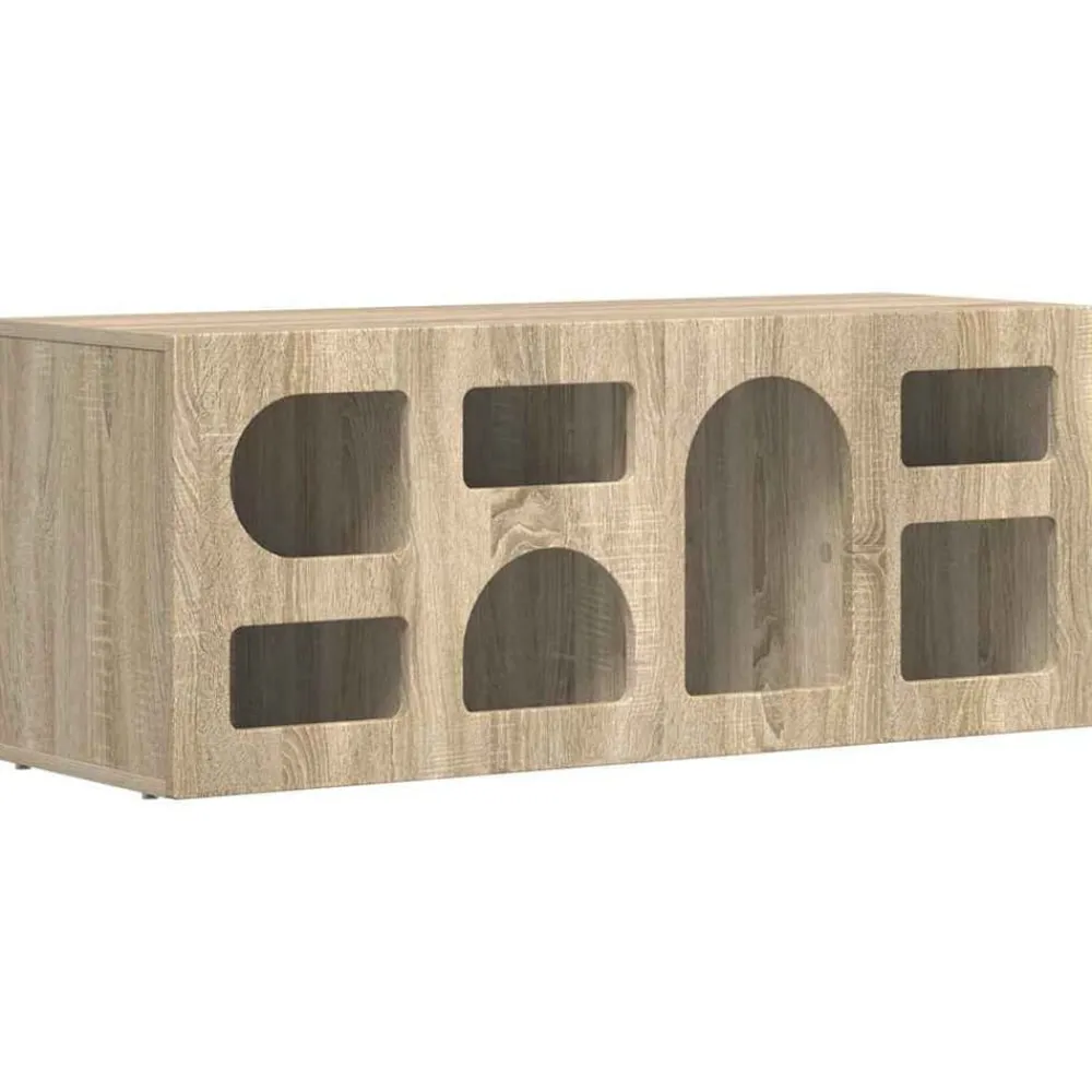 Tv-Meubels*vidaXL TV-kast 100 x 35 x 40 cm Bewerkt hout Sonoma eiken