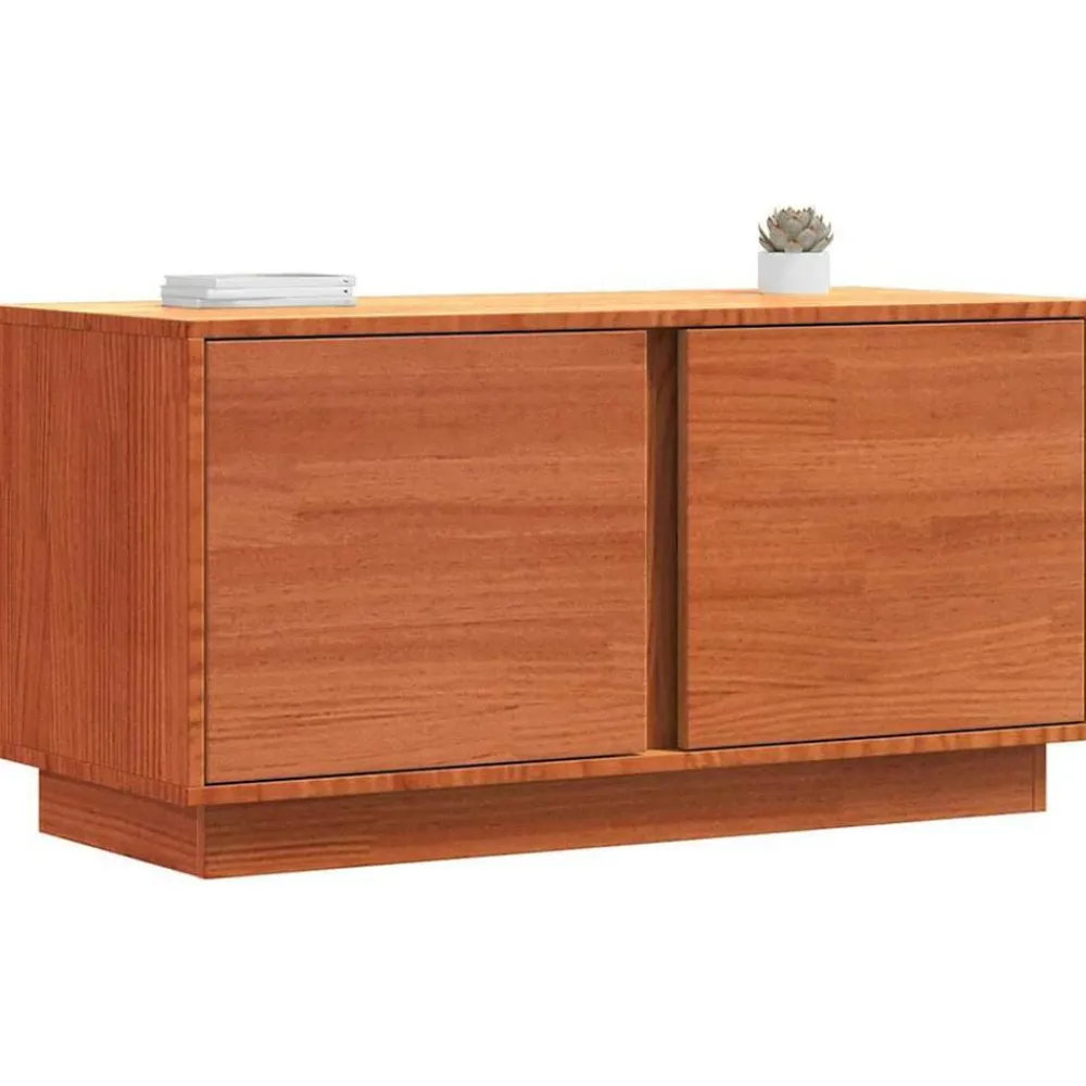 TV-kast 80 x 35 x 40,5 cm Massief grenenhout>vidaXL Hot