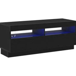 Tv-Meubels*vidaXL TV-kast 100 x 35 x 40 cm Bewerkt hout Zwart eiken