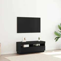 Tv-Meubels*vidaXL TV-kast 100 x 35 x 40 cm Bewerkt hout Zwart eiken