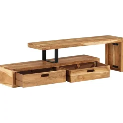 Tv-Meubels*vidaXL Tv-meubel (118-200) x 30 x 40 cm massief acaciahout