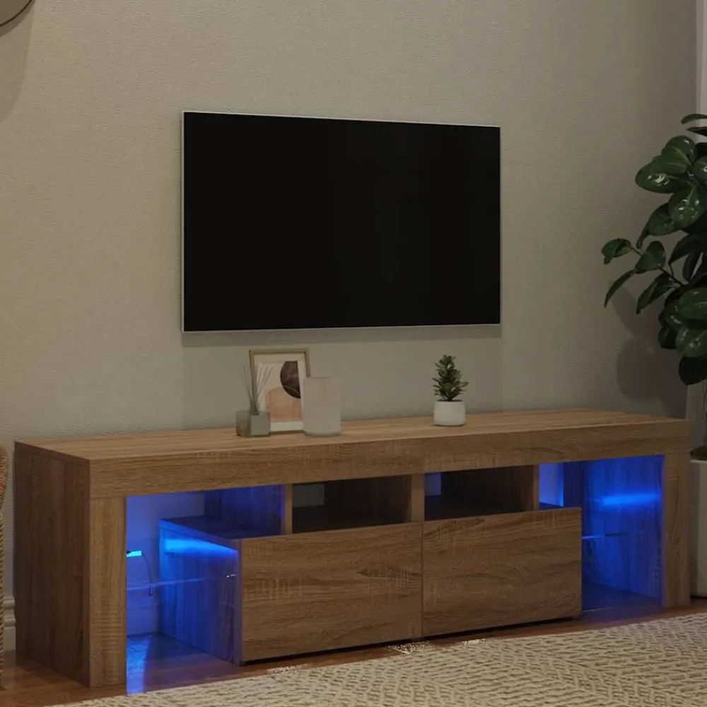 Tv-meubel LED-verlichting 140x36,5x40 cm kleurig>vidaXL Discount