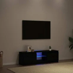 Tv-meubel met LED 120x30x36 cm bewerkt hout>vidaXL Outlet