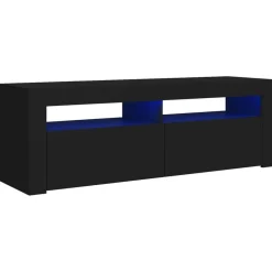 Tv-Meubels*vidaXL Tv-meubel met LED-verlichting 120x35x40 cm Zwart