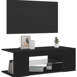 Tv-meubel met LED-verlichting 90x39x30 cm><noscript><img width=
