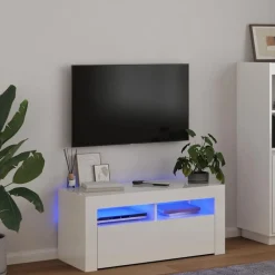 Tv-meubel met LED-verlichting 90x35x40 cm>vidaXL Outlet