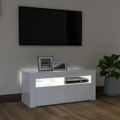 Tv-meubel met LED-verlichting 90x35x40 cm><noscript><img width=