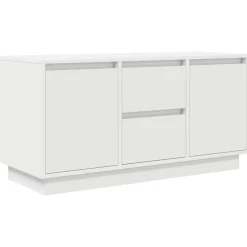 Tv-Meubels*vidaXL Tv-meubel met LED-verlichting 100x41x50 cm Wit