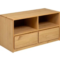 Tv-Meubels*vidaXL Tv-meubel SAUDA 99x43x55 cm massief grenenhout eikenkleurig